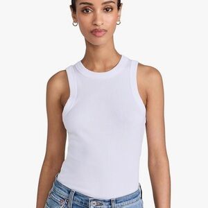 NWT Madewell Brightside Cutaway Tank White Women’s Size Medium 🤍